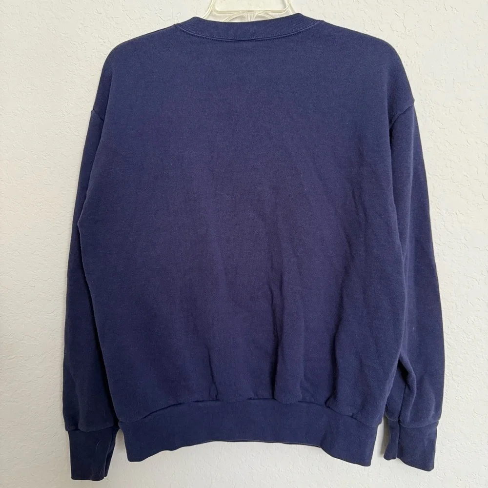 Vintage 80s Delta Kentucky Applique Crewneck Sweater Size L Made in USA Retro